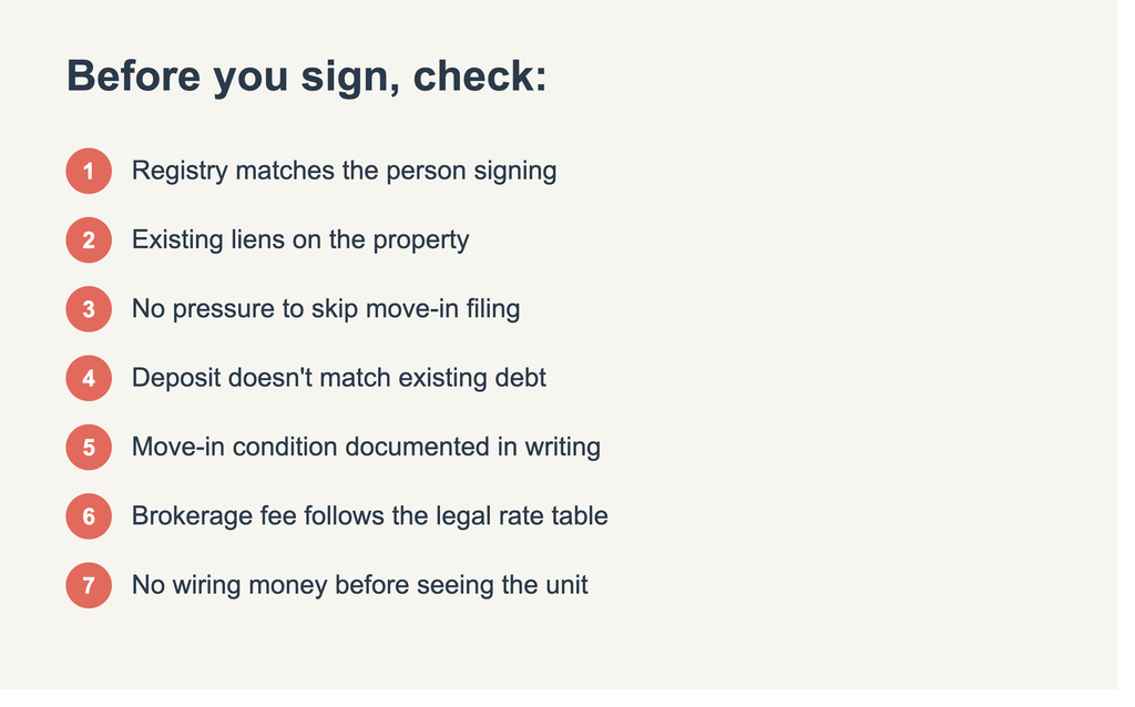 Red flags checklist before renting in Seoul